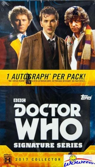 2017 Topps Doctor Who: Signature Series Factory Hobby Box - 4 Autographs