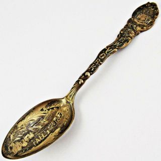 Antique South Fallsburg,  York Towle Sterling Silver Souvenir Spoon