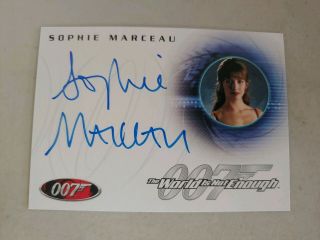Sophie Marceau As Elektra King James Bond 007 Quotable Autograph Card Auto A28