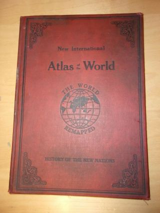 International Atlas Of The World (1940) W.  Early Wwii Supplement,  Many Facts