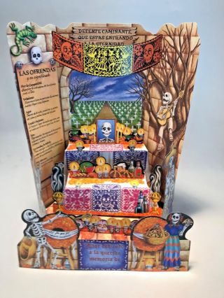 15 Inch Altar Day Of The Dead Dia De Los Muertos Holds 3 Pictures