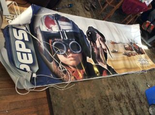 Star Wars.  Pepsi Advertising Banner.  8’ X 3’2”.
