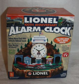 Lmas Lionel 100th Anniversary Talking Alarm Clock - W Box &