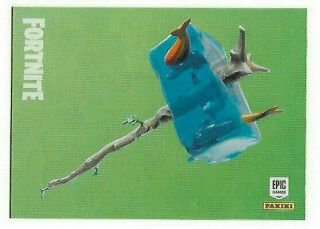 Panini Fortnite Trading Card Abominable Axe 157 Rare Harvesting Tool Holo Foil