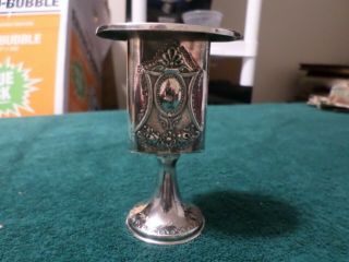 Judaica Sterling Silver Havdalah Candle Holder For Motzei Sabbath,  Name Engraved