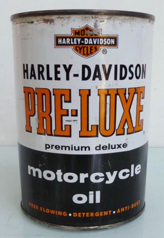 1950 ' s HARLEY DAVIDSON MOTORCYCLE OIL CAN SIGN PANHEAD SHOVELHEAD PRE LUXE FLH 2