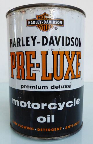 1950 ' s HARLEY DAVIDSON MOTORCYCLE OIL CAN SIGN PANHEAD SHOVELHEAD PRE LUXE FLH 7