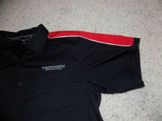 Cool Mens XL Victory Motorcycles USA Black 2 Pocket Button Down Shirt 6