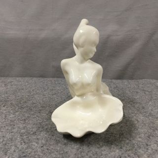 Vintage Ceramic Nude Mermaid Soap Dish Or Candy Dish