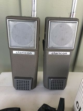 Vintage Claricon Cb 9 Transistor Tranceivers W/boxes -