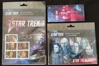 Canada 2017 Year 2 Star Trek Stamp Pane Booklet Prestige Collectors Set Stamps