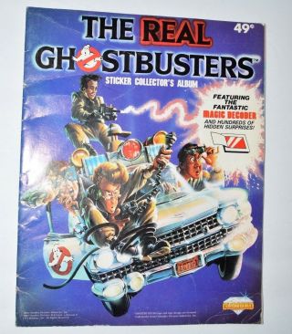 Ghostbusters Sticker Album 1986 With Magic Decoder Vintage Toys 1980s Book