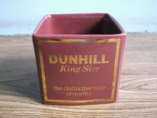 Rare Old Vintage Dunhill Advertising Porcelain Ashtray Of 70 