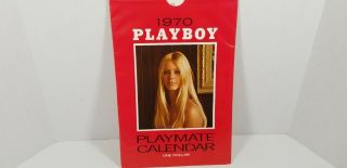 Vintage 1970 Playboy Playmate Pinup Calendar With Sleeve