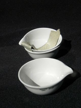 3 Vintage Coors Usa Ceramic Or Porcelain Crucible Bowls,  60197