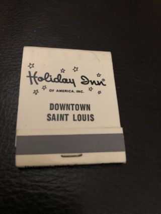 Vintage Full Matchbook Holiday Inn St Louis Missuori Opening 1965