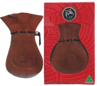 Aussie Kangaroo Scrotum Coin Pouch - Large Size - Boxed
