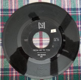 Vintage 45 Rpm The Beatles Please Please Me & From Me To You Vee Jay 1964