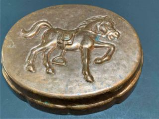 Antique Copper Horse Mold - 8 1/4 " Across
