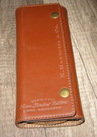 K.  Hansotia & Co.  Cigar Case Pouch Holds 3 " Includes 2 Cigars "