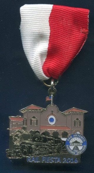 2016 Fiesta Medal Railroad Rail Heritage San Antonio Texas