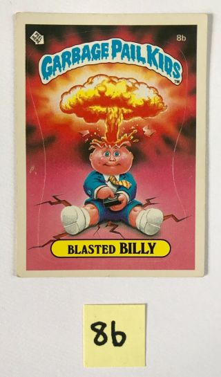 ⭐️garbage Pail Kids - Blasted Billy 8b (1st Series 1985) Topps Usa