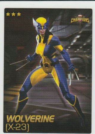 Marvel Contest Of Champions Dave & Busters Non - Foil 73/75 Wolverine (x - 23),  Rare