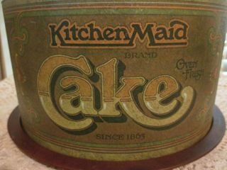 Vintage Ballonoff Cake Carrier Saver Kitchen Maid Oven Fresh Cake 2 pc.  USA 7