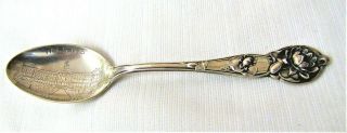 Macomb,  Il.  - - W.  I.  S.  N.  S.  - - Sterling Silver Spoon - - Travel Souvenir