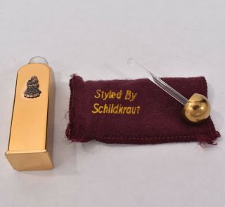 1950s Gold Tone Styled By Schildkraut Perfume Scent Bottle Heraldic Lion