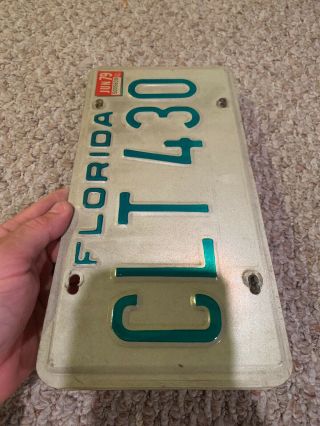 1979 FLORIDA STATE LICENSE PLATE RARE TAG CLT - 430 Vintage Collector 3