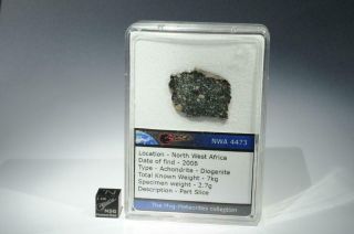 Nwa 4473 Meteorite Part Slice Weighing 2.  7g Hed Diogenite From Asteroid Vesta