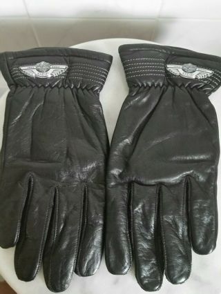 Harley Davidson 100th Anniversary Mens Leather Gloves Size Large