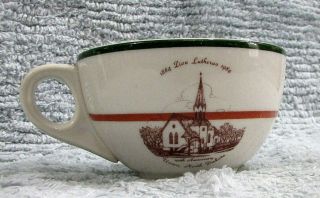 1884 - 1984 Union Nd 100th Zion Lutheran Church Restaurant Ware Cup S/h