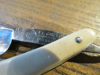 OLD FRENCH STRAIGHT RAZOR LE GRELOT P.  HOSPITAL N°151 5/8 THIERS FRANCE 3