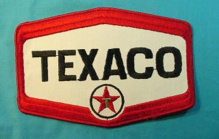 Vintage Texaco Gas Station Employee Uniform Large Size Jacket Patch