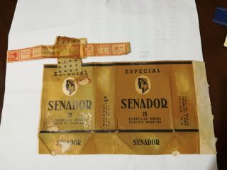 Senador Especial - Argentina Cigarette Pack Label Wrapper