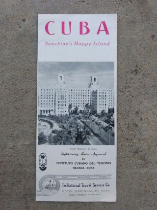 Vintage Cuba Travel Brocure And Souvenirs 1950 