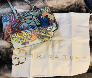 Rare Nwt Trina Turk Disney Finding Nemo Dory Tote Bag Purse With Dust Bag