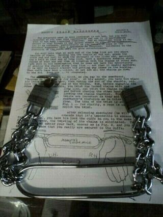 Vintage Abbott Magic Handcuff Chain Escape