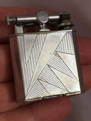 Vintage Chase Lift Arm Pocket Lighter With Modernistic Design