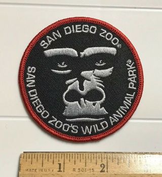 San Diego Zoo Wild Animal Park Gorilla Face Souvenir Round Embroidered Patch