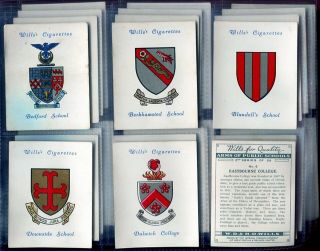 Tobacco Card Set,  Wd & Ho Wills,  Arms Of Public Schools,  2nd Series,  1934