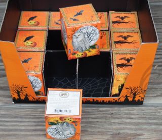 11 Michel Design Halloween Votive Glass Soy Candles Left in Display box 4
