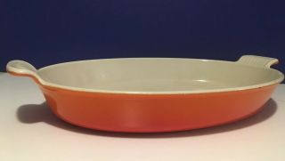 Le Creuset 36 Oval Au Gratin Baking Casserole Dish In Flame Orange