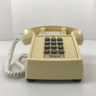Vintage Telephone ITT Push Button Touch - Tone Desk Phone - 2.  C4 2