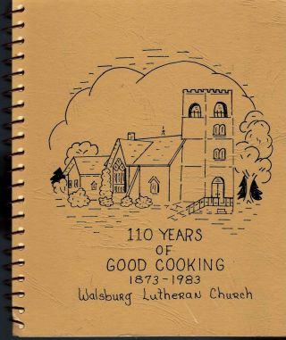 Leonardville Ks 1983 Walsburg Lutheran Church Cook Book Ethnic Swedish Recipes