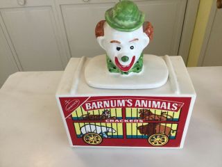 Vintage 1972 Mccoy Nabisco Barnum’s Animal Crackers Cookie Jar Circus Zoo
