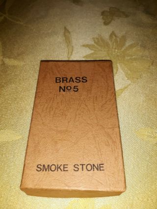 Vintage Smoke Stone Brass No.  5 Trench Lighter