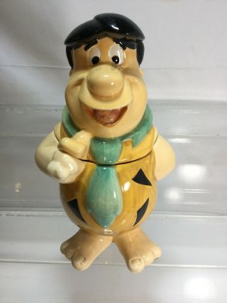 1989 Vandor Fred Flintstone Standing Vintage Cookie Jar (cl